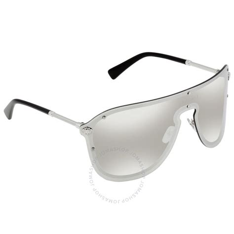 versace shield sunglasses ve2180|Versace Shield Sunglasses Grey/Silver (VE2180 1000/87) .